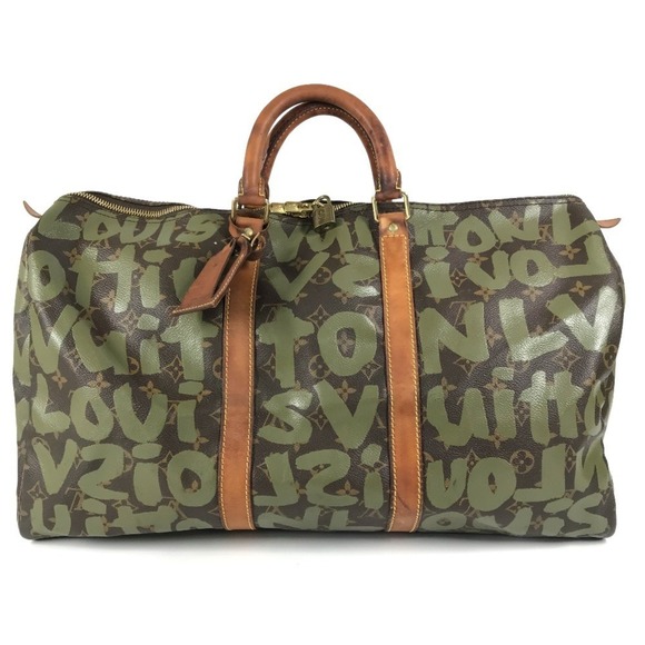 LOUIS VUITTON Brown Monogram Keepall 50 Boston Bag - Picture 1 of 15